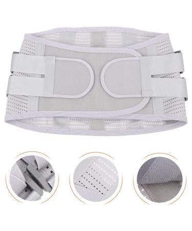 FOMIYES Sports Men's Lumbar Brace - Adjustable Waist Support for Gym & Daily Use | Silver 105x23x1CM - Buy Online on GoSupps.com
