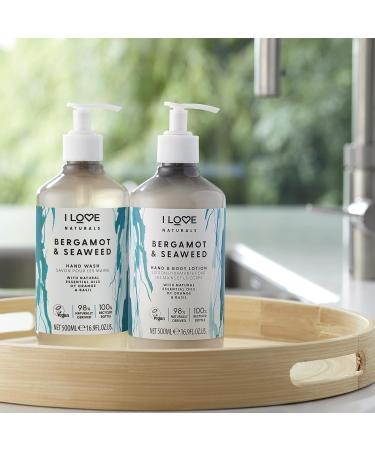 Buy I Love Naturals Bergamot & Seaweed Hand & Body Lotion | Vegan & Eco-Friendly | Essential Oils with Shea Butter - 500ml - Buy Online on GoSupps.com