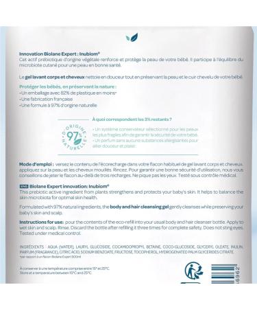 Biolane Expert Body and Hair Cleansing Gel Eco-Refill 500ml - Buy Online on GoSupps.com