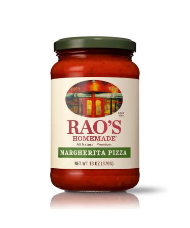 Rao's Homemade Margherita Pizza Sauce, 13 oz, Keto Friendly, Tomato Sauce, Premium Quality Tomatoes from Italy, and Olive Oil