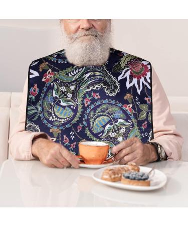 AIEX Adult Bibs - Waterproof Floral Print, Washable & Reusable Clothing Protectors - Buy Online on GoSupps.com