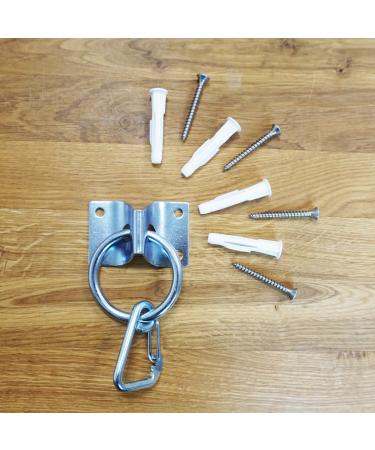 Supporting |Connect horse cattle |Fastening hooks for screwing |Augtop stainless steel solid with 4x screws+ 4x dowels (1x binding ring with fastening hooks)
