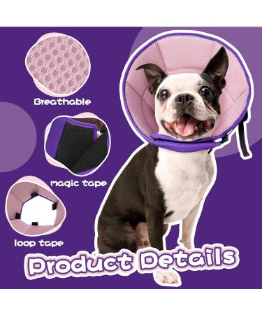 Kuoser Adjustable Dog Collar XL - Comfortable Leakage Protection & Wound Prevention 42-55cm Neck Purple - Buy Online on GoSupps.com