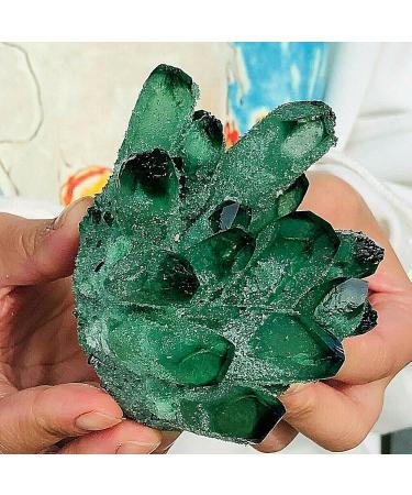 300-700g Natural Green Ghost Quartz Crystals raw Gemstone Specimen for Home&Office Decoration fengshui Gift (Size : 400-500g) HOMEZHOU (Size : 300-400g) - Buy Online on GoSupps.com