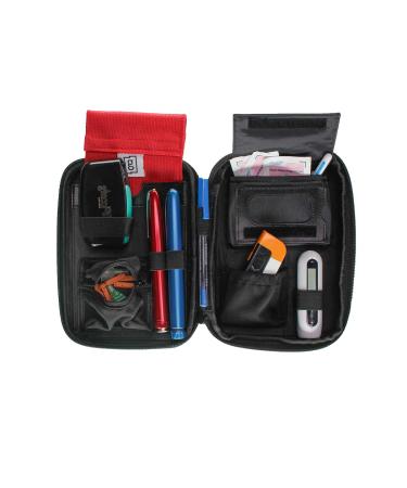 Glucology Diabetic Travel Case - Organizer for Blood Sugar Test Strips, Medication, Glucose Meter, Insulin Supplies (Flowers Classic) - Buy Online on GoSupps.com