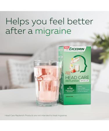 Excedrin Head Care Replenish Plus Focus & Sleep Drink Mix - 24 Packets + Magnesium Riboflavin Vitamin B6 - 110 Count - Buy Online on GoSupps.com