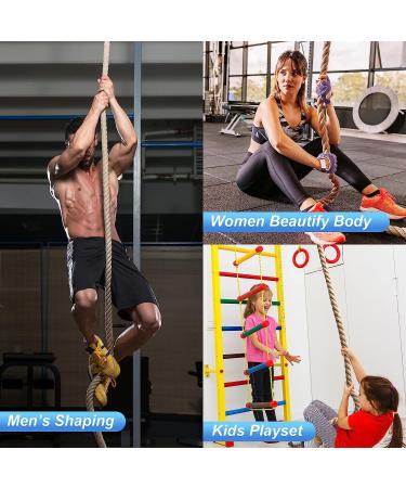 Keepark Climbing Rope - 1.5 Inch Diameter, 15 Feet Length - No Mounting Bracket - Buy Online on GoSupps.com