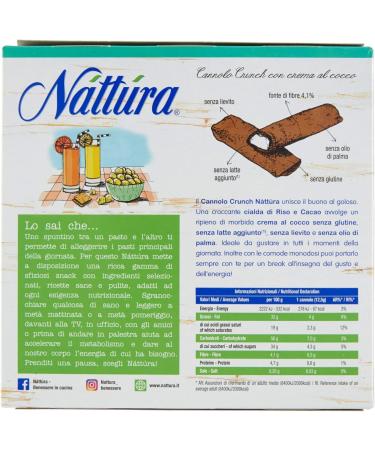  NATTURA N ttt ra Organic Coconut Cannolo 125 g - Buy Online on GoSupps.com