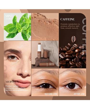 Caffeine Eye Cream Stick Caffeine Eye Cream for Dark Circles and Puffy Eyes Under Eye Cream for Women/Men Dark Circle Eye Cream Anti Aging Eye Balm Stick for Eye Bags Remover - Buy Online on GoSupps.com