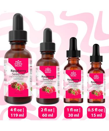 Relaxcation Pure Raspberry Seed Oil - Cold Pressed & Unrefined Natural Oil from USA | Lightweight Berry Extract for Smooth Skin Healthy Glow & Daily Botanical Blends (2 oz) 2 Fl Oz (Pack of 1) - Buy Online on GoSupps.com
