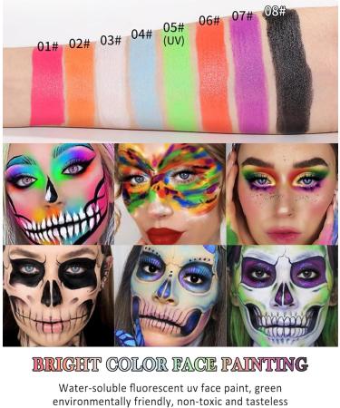  LYSdefeu Body Paint Stick Melting Creamy Face Paint Pen Non-Toxic Oil Based Face Paint Pen Long Lasting Makeup Pencils for Face and Body Special Effects Cosplay  - Buy Online on GoSupps.com