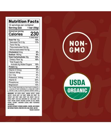 CLIF Organic Maple Almond Butter Nut Butter Bar - Plant Protein Snack Bars - Non-GMO - 15 Count (1.76 oz) - Buy Online on GoSupps.com