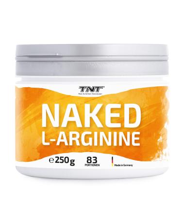 TNT NAKED L-Arginine powder (250g) Pure L-arginine powder high dose Top solubility Laboratory tests quality Made in Germany 100% vegan - Buy Online on GoSupps.com