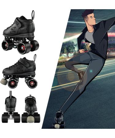 Crazy Skates Zoom Roller Skates - High Performance Speed Skates for Men and Women Black - US Men's 8 | US Ladies 9 | EU 41 - Buy Online on GoSupps.com