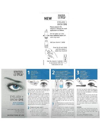 Swiss O Par Eyelash and Brow Dye Tint Color Kit in Brown - Long-lasting and Natural Results - Buy Online on GoSupps.com