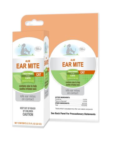 Four Paws Healthy Promise Aloe Ear Mite Treatment for Cats 0.75 Fl. Oz.