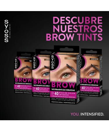  Syoss SYOSS Brow Dark Blonde Eyebrow Tint (1 x 10 ml) permanent hair color waterproof lasts 40 days and up to 10 uses for perfect eyebrows pack of 3 - Buy Online on GoSupps.com