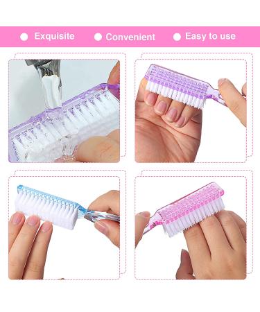 15-Piece Nail Brush Set for Manicure and Pedicure | Handle Grip Scrub Brushes for Fingernails and Toes - 5 Fresh Colors - Buy Online on GoSupps.com