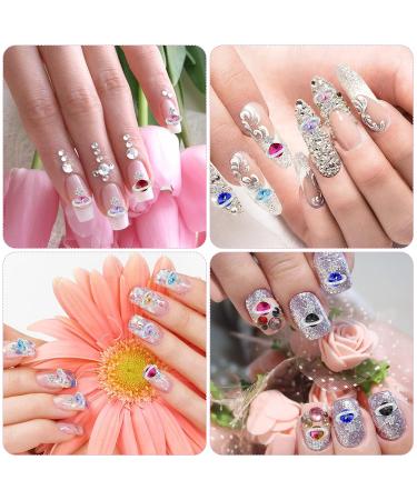 Molain 48pc Nail Art Planet Crystal Charms - 3D Saturn Shape Decoration Kit for DIY Acrylic Nails - 12 Colors - Ideal for Women and Girls - Buy Online on GoSupps.com