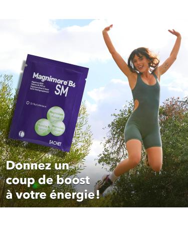 Magnimore B6 SM - Magnesium Citrate Malate with Active Vitamin B6 (P5P) - For Energy Muscle Recovery Nervous Health & Vitality - 30 Sachets - Buy Online on GoSupps.com