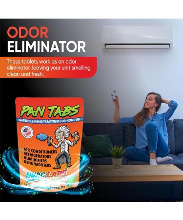 Buy Mad Tabs 35pcs AC Drain Line Cleaner - Odor Control & Water Damage Prevention Tablets - USA Made UV Glow Treatment for Air Conditioners & Humidifiers - Buy Online on GoSupps.com
