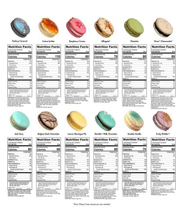 Kayla's Cake Premium French Macarons Cookies Gift Baskets Gourmet Chocolate Box Desserts Birthday Snack Care Packages College Students Mothers Day Thank You Macaroon Mom Women her Men Classic 12 Classic Flavors 12 Count (P - Buy Online on GoSupps.com