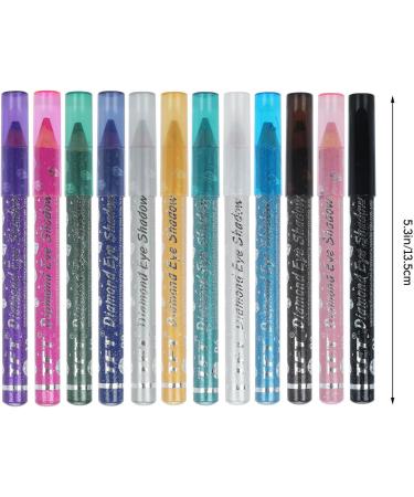 Eyeshadow Pen Glitter Eyeshadow Stick Eyeshadow Pencils for Women Waterproof Shiny Colored Sticks Ultra Pigmented Makeup Eye Shadow Powder Long Lasting Eye Shadow Pen (L Free) L Free - Buy Online on GoSupps.com