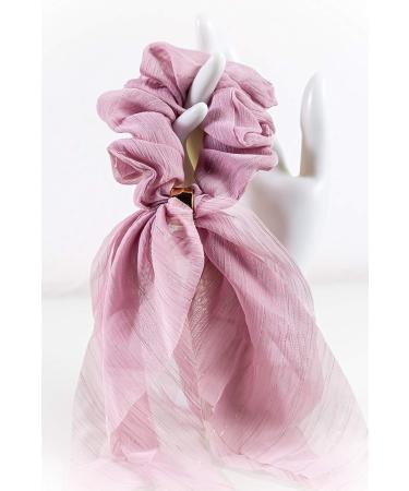 Elegant Double-Layered Bow Scrunchies | Stylish Scarf Scrunchies in Various Colors | Perfect Hair Accessories for Any Occasion - Buy Online on GoSupps.com