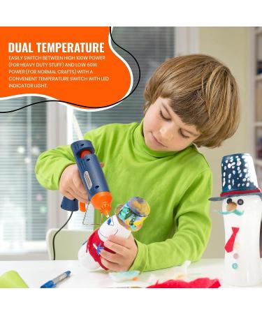 Hot Glue Gun Kit  Gluerious Dual Temp Glue Gun With 15 Hot Glue Sticks  60W/100W Full Size Glue Gun For Crafts & Heavy Duty Full Size (15 sticks) - Buy Online on GoSupps.com