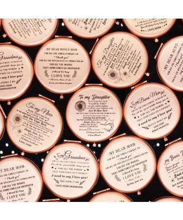 Onederful Granddaughter Pocket Mirror - Christmas Birthday Graduate Gift for Granddaughter - From Grandpa - Rose Gold Compact Mirror - Gift Ideas for Granddaughter - Buy Online on GoSupps.com