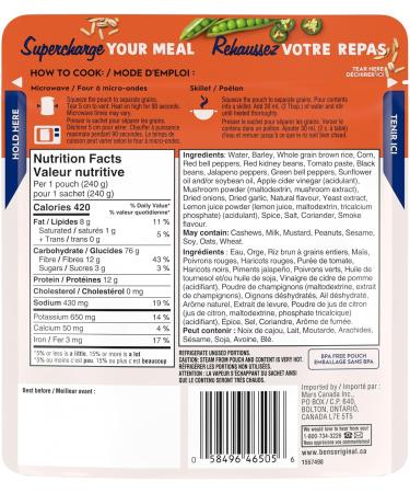 BEN'S ORIGINAL 10 Medley Smoky Southwest Style Whole Grain Barley and Brown Rice Side Dish 240g Pouch Smoky Southwest Style 240g - Buy Online on GoSupps.com