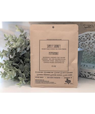 Organic Vegan Fluoride Free Tooth Powder Peppermint Flavor - Zero Waste 6 Month Supply | Natural Whitening | Stronger Teeth - Plastic-Free Shipping - Buy Online on GoSupps.com