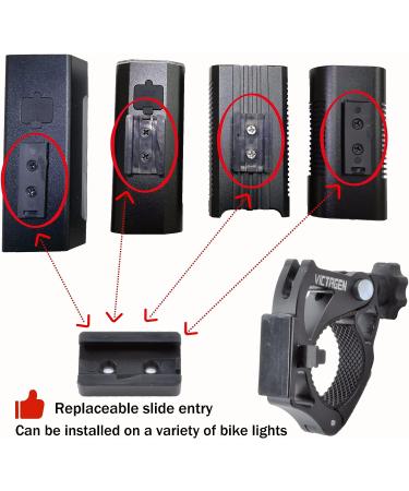 VICTAGEN Aluminum Bike Light Mount - Easy Install, Universal Bracket for Victagen & Other Bike Lights - Durable Metal Holder (1 Pack) - Buy Online on GoSupps.com