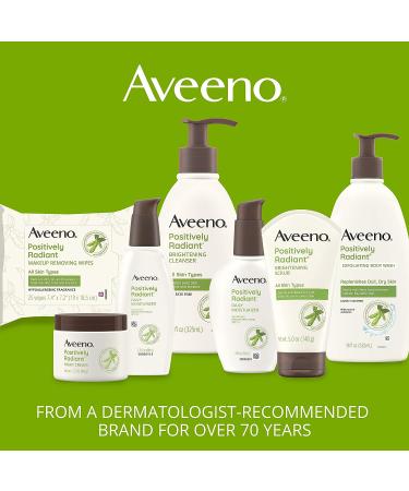 Aveeno Positively Radiant Brightening Facial Cleanser for Sensitive Skin | 11 Fl. Oz | Moisture Rich Soy Extract | Non-Comedogenic & Hypoallergenic - Buy Online on GoSupps.com