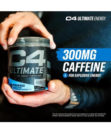 C4 Ultimate Pre-workout Powder Natural Preworkout Supplement Drink for Workout Energy - Icy Blue Razz 20 Servings Icy Blue Razz 20 Servings (Pack of 1) - Buy Online on GoSupps.com