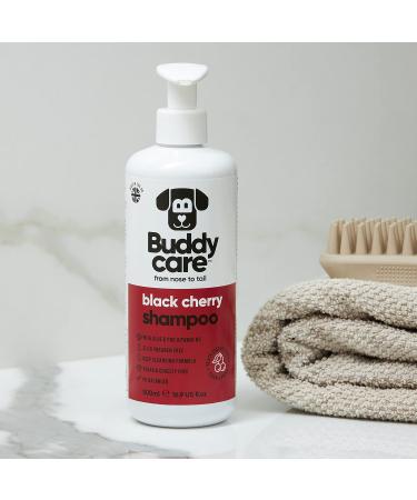 Black Cherry Dog Shampoo | BuddyCare - Deep Cleaning Fruity Fragrance Aloe Vera & Pro-Vitamin B5 (500ml) - International Shipping Available - Buy Online on GoSupps.com