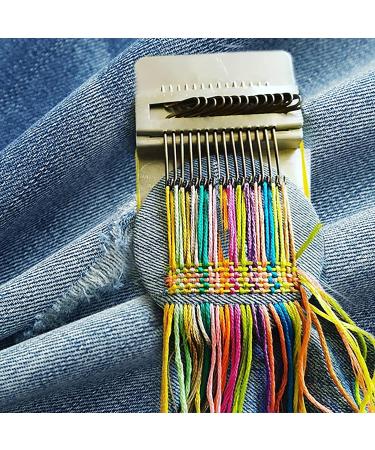 Speedweve Darning Loom Tool Kit with 14 Hooks for Jeans and Clothes Repair - Beginner-Friendly DIY Weaving Arts - Buy Online on GoSupps.com