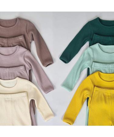 DreamBuy 20 Color Ribbed Pyjama/Loungewear Set | Unisex Boys & Girls 6-12 Months Seafoam - Buy Online on GoSupps.com