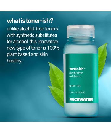 Facewater Toner-ish Exfoliation Green Tea Exfoliating Alcohol Free Toner Exfoliating Green Tea - Buy Online on GoSupps.com
