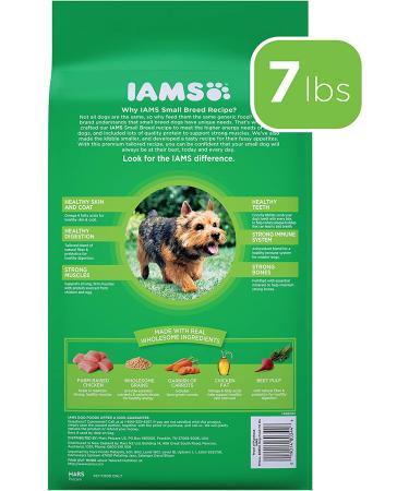 Iams Small Breed Adult Dry Dog Food Chicken 7lb - Premium Quality Nutrition for Small Dogs - Buy Online on GoSupps.com