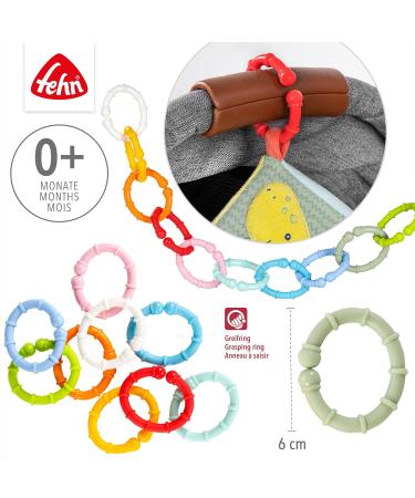 Fehn 10-Piece Fastening Ring Set - Versatile Hook for Baby Seats Playpens & Strollers - Safe C-Rings for Infants & Toddlers (0+ Months) - Buy Online on GoSupps.com