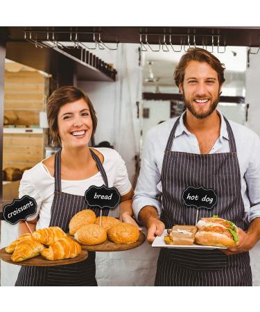 50-Piece Cheese Markers & Food Labels Set - Chalkboard Cupcake Toppers for Wedding & Party Decor (Black) - Buy Online on GoSupps.com