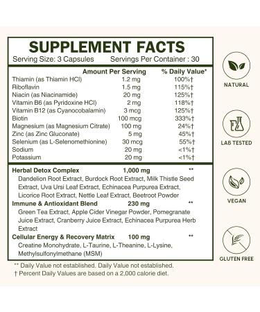 29-in-1 Herbal Cleanse Powder - Natural Liver & Kidney Support Supplement - Advanced Liver Kidney & Urinary Tract Support - Daily Wellness Formula for Men & Women - Buy Online on GoSupps.com