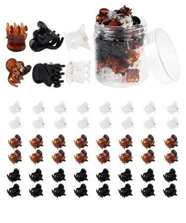 Mini Hair Clips  48 Pcs Small Hair Clips  Non-Slip Strong Grip Mini Claw Clips  Plastic Tiny Hair Clips Small Clips for Hair  Clear Hair Claw Clip for Thin Hair - Buy Online on GoSupps.com