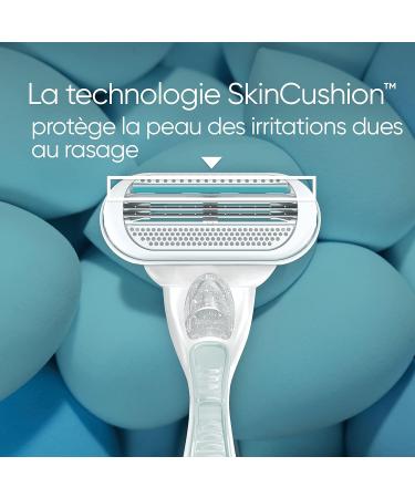 Gillette Venus Deluxe Smooth Sensitive Blade Refills X4 For Women 3 Blades - Buy Online on GoSupps.com