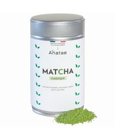Anatae Matcha Biologique Anatae - 100% Natural Matcha Tea - Green Tea Powder for Traditional Matcha Lattes and Pastries - Harvested in Fujieda Japan - 80g