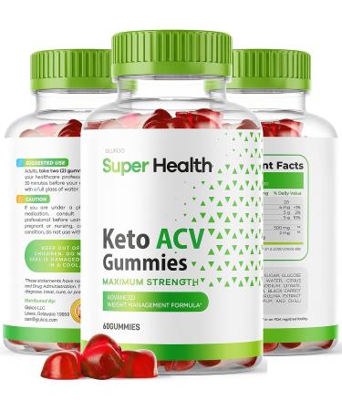 SuperHealth Keto ACV Gummies - 60 Gummies for 60 Days - Buy Online on GoSupps.com