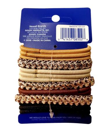 Goody Corporate Ouchless Elastic Primal Neutrals 15 Count - Gentle and Stylish Hair Ties for Work - Buy Online on GoSupps.com