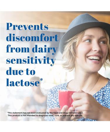 Lactaid Original Strength Lactose Intolerance Relief Caplets 120 ct - Natural Lactase Enzyme Dietary Supplement for Gas, Bloating & Diarrhea Prevention - Buy Online on GoSupps.com