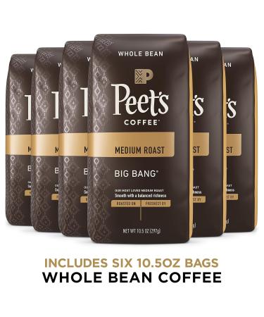 Peet's Coffee Medium Roast Whole Bean Coffee - Big Bang 63 Ounces (Pack of 6) - Buy Online on GoSupps.com
